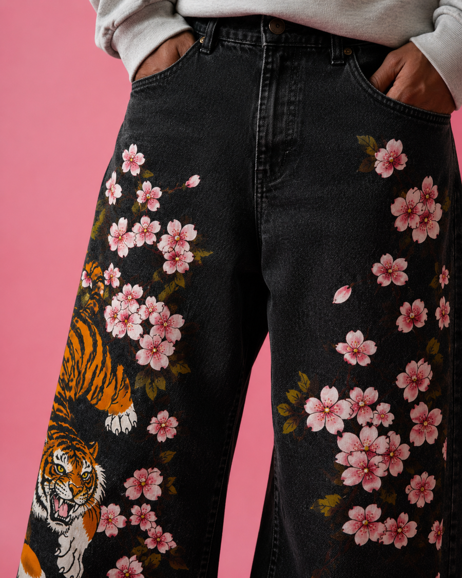 Sakura Tiger Denim