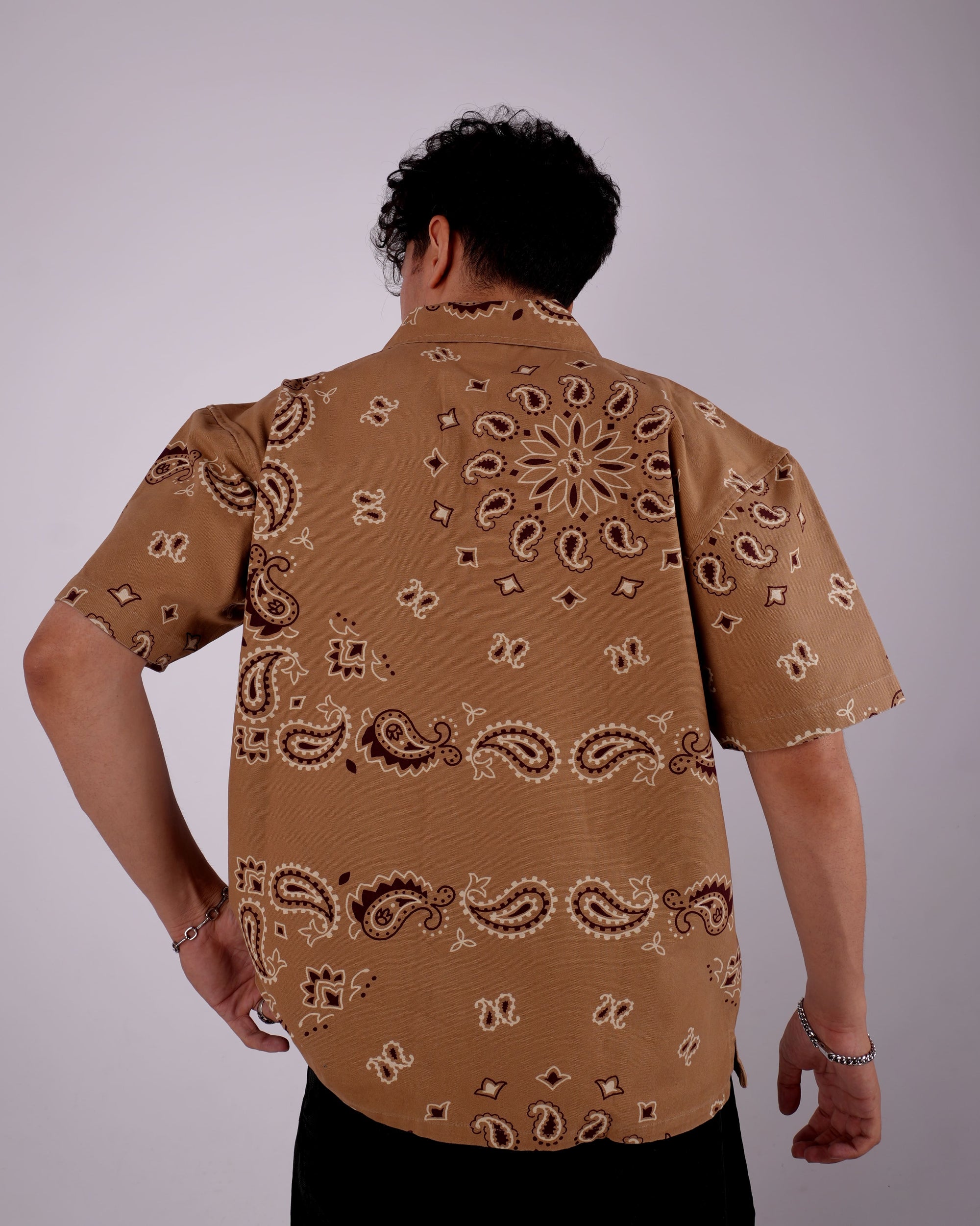 BEIGE BANDANA SHIRT